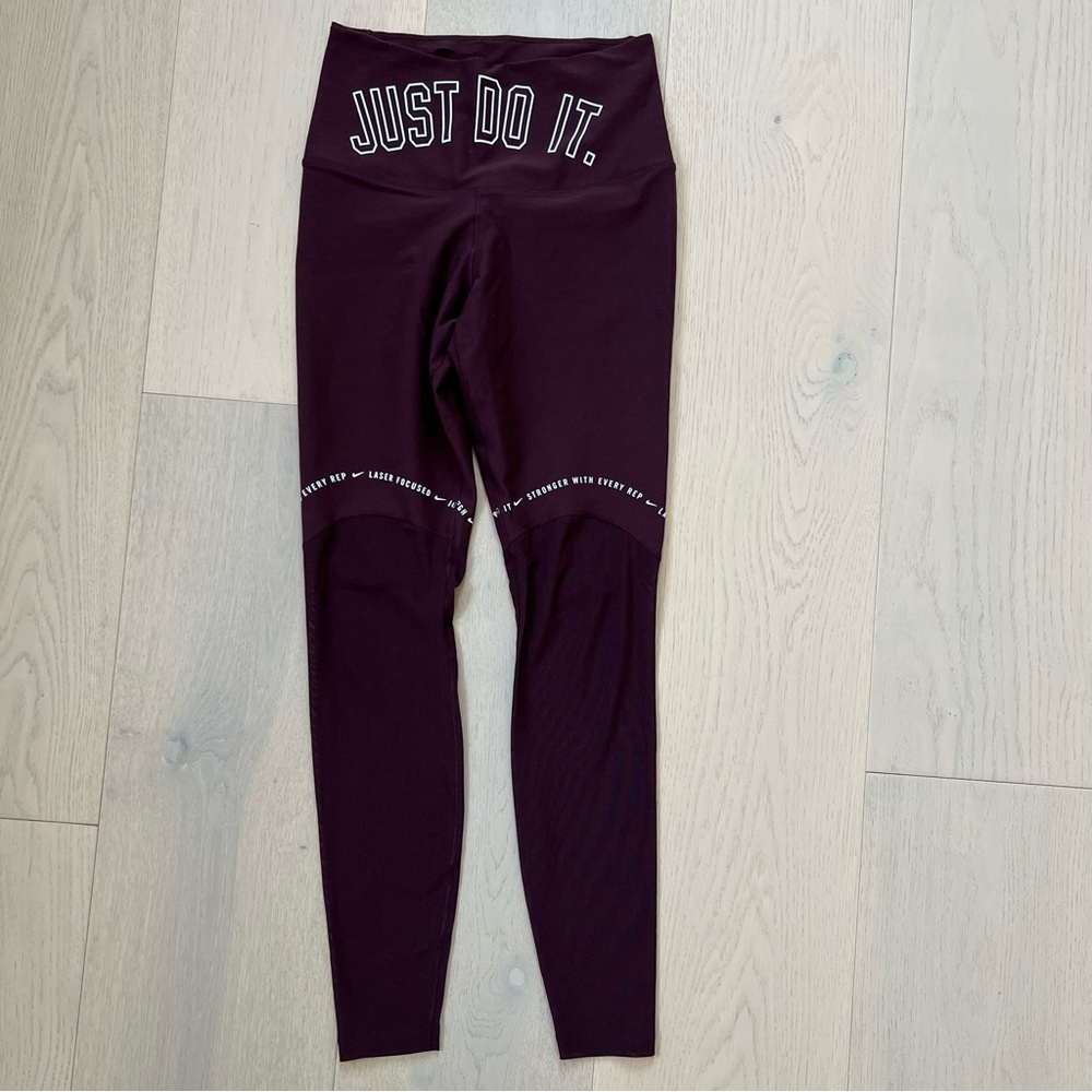 Nike Dri-Fit Just Do It Leggings w/ Mesh Leg